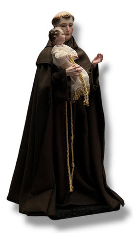 Figura San Antonio De Padua 40cm Para Vestir Y Bruñido