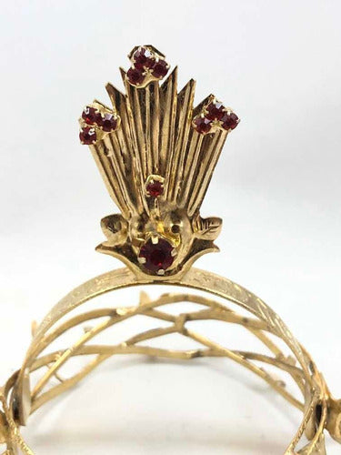 Corona De Espinas Con 3 Potencias #6 Baño De Oro