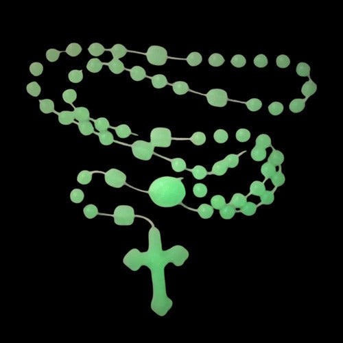 100 Rosarios De Plastico Fosforecentes
