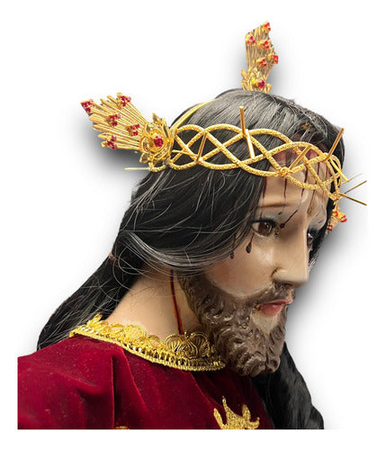 Jesús De Nazareno Articulado En Madera  Para Vestir 95cm