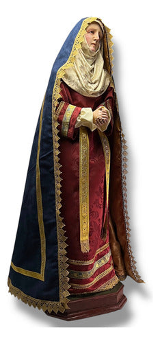 Dolorosa O Virgen De Los Dolores Para Vestir Y Bruñida 120cm
