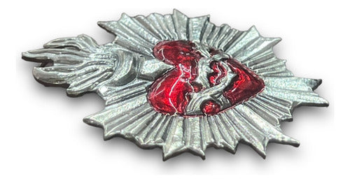 Corazón De Jesús Accesorio En Plata Para Imágenes De 30-40cm