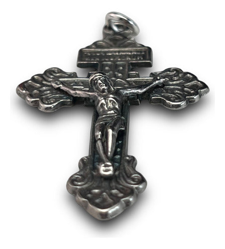 Cruz Dije Medalla Italiana 5cm