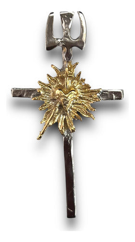 Cruz Del Apostolado O Apostolado De La Cruz En Plata 56mm