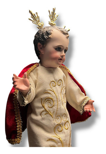 Niño Dios O Niño Jesús 62cm Policromía Al Óleo
