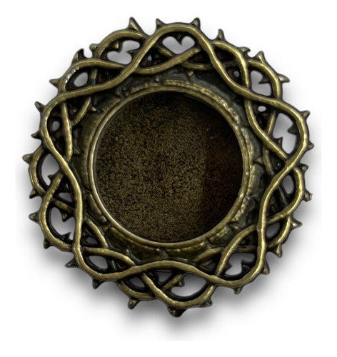 Teca O Relicario Corona De Espinas (porta Reliquia Santos)