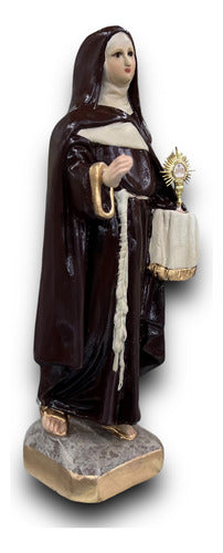 Escultura Santa Clara De Asis 21cm