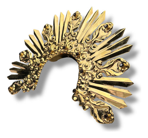 Resplandor Para Virgenes De Los Dolores Bañado En Oro #8