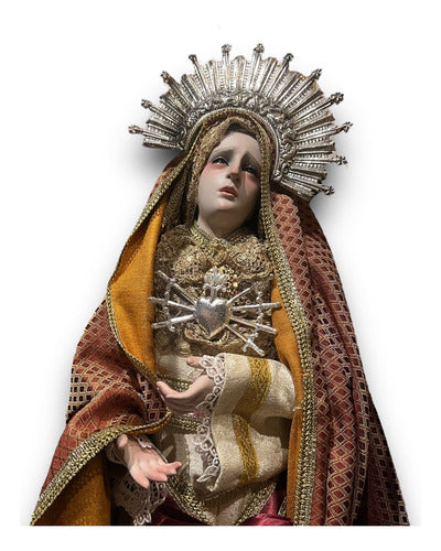 Corazón De 7 Dagas O Dolores De La Virgen  En Plata #10