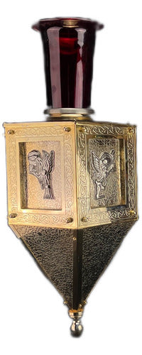 Lampara De Aceite (santísimo) De Pared  Baño De Oro. 59cm