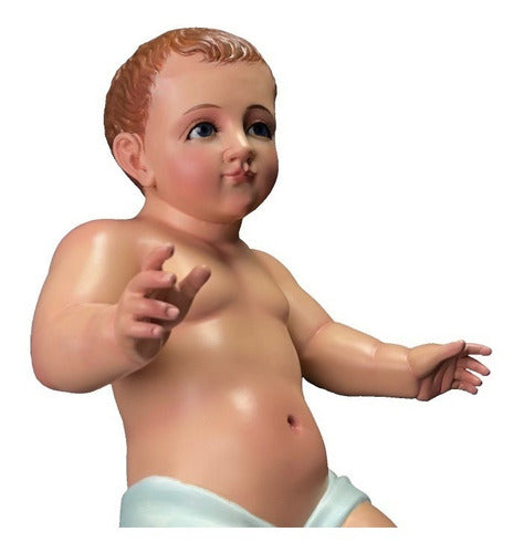Niño Dios 55cm Policromía Al Óleo