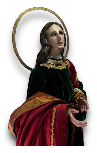 San Juan Evangelista De Vestir, Articulado Y Bruñido 125cm