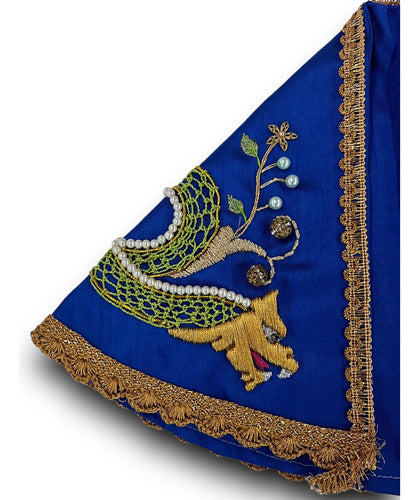 Vestimenta Bordada Pieza Unica Para Virgen De 20cm-23cm