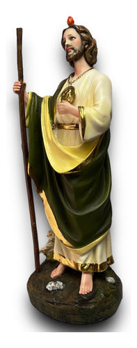 San Judas Tadeo 36cm Filos En Hoja De Oro