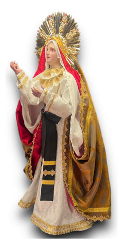 Nuestra Señora De Los Dolores O Virgen Dolorosa 102cm