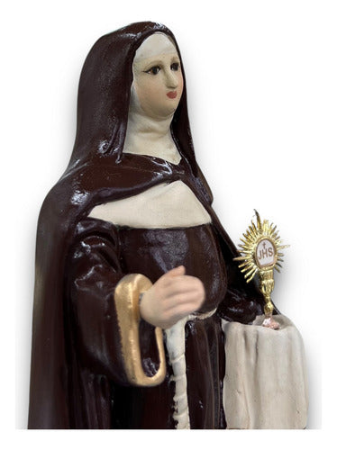 Escultura Santa Clara De Asis 21cm