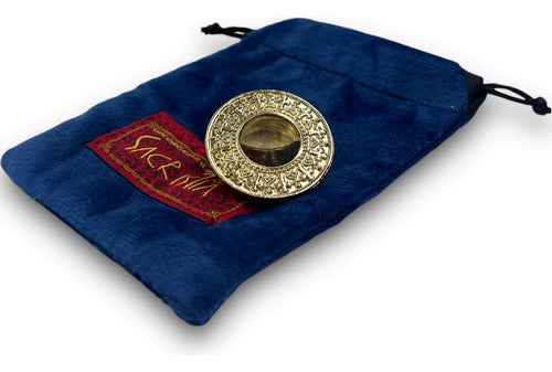 Teca O Relicario Redondo Con Cruces (porta Reliquia Santos)