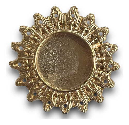 Teca O Relicario Con Rayos (porta Reliquia Santos)