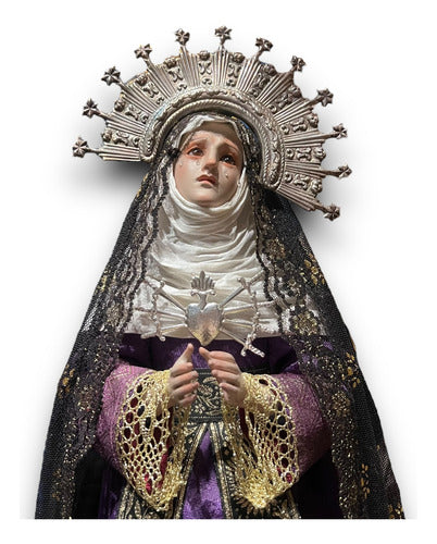 Corazón De 7 Dagas O Dolores De La Virgen En Plata #6