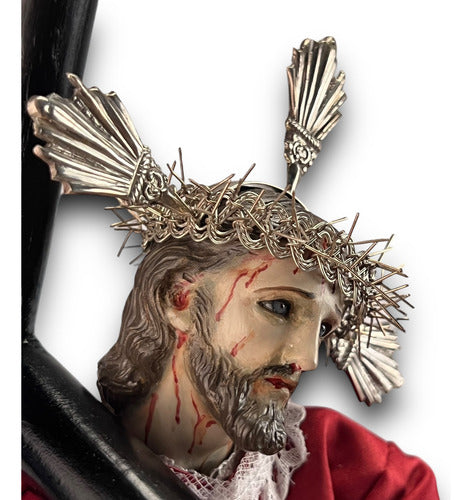 Jesùs De Nazaret O Nazareno Para Vestir Talla En Madera 38cm