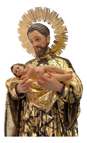 San Cayetano 63cm Estofado En Hoja De Oro