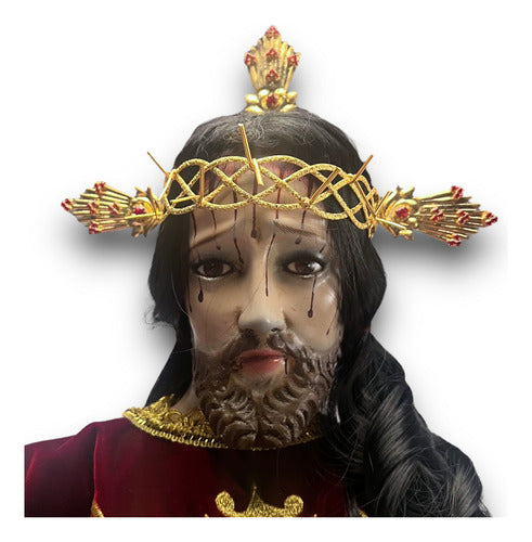 Jesús De Nazareno Articulado En Madera  Para Vestir 95cm