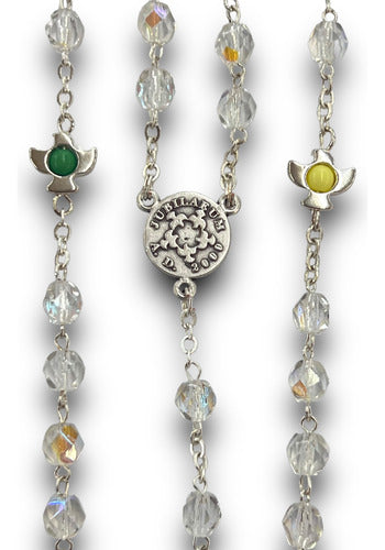 Rosario Misionero De Cristal Italiano 47cm