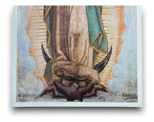 Poster Litografia Original Virgen De Guadalupe 47cm X 28.5cm
