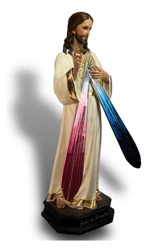 Señor De La Misericordia Pintado Al Óleo 110cm