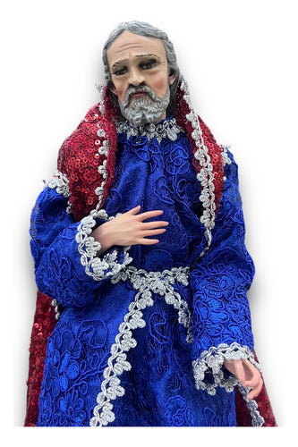 Juego De Reyes Magos 40cm Articulados Con Ropa