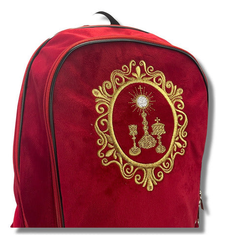 Mochila Sacristía Bordada Sacristia Eucaristía Comunion Liturgia