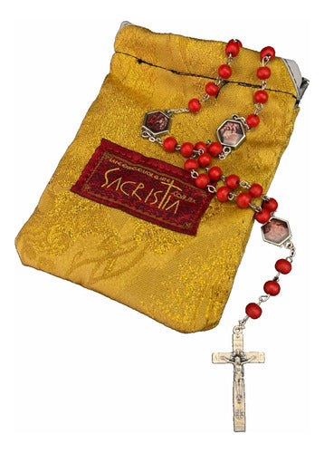 Rosario Italiano De San José Color Rojo