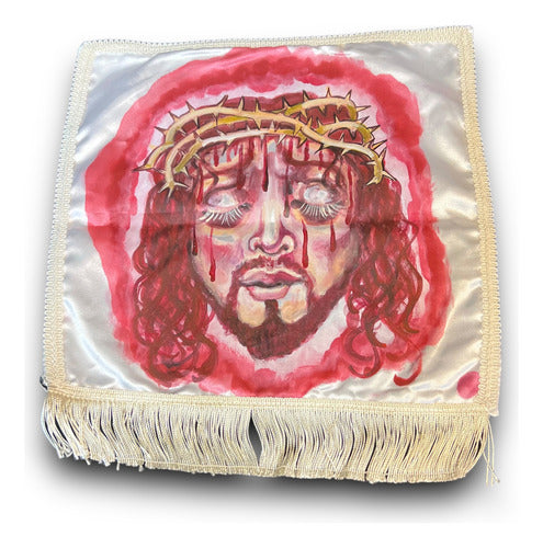 Velo De La Veronica O Santa Faz Pintada A Mano