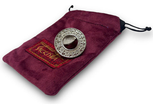 Teca O Relicario Redondo Con Cruces (porta Reliquia Santos)