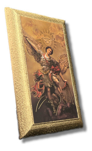 Cuadros De San Miguel Arcángel 5 Piezas De 12cm