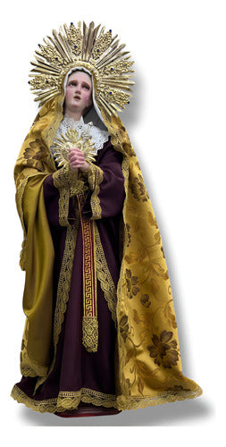 Nuestra Señora De Los Dolores O Virgen Dolorosa 102cm