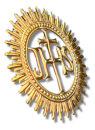 Aureola 14.5cm Para Imágenes De Jesús En Baño De Oro