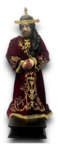 Jesús De Nazareno Articulado En Madera  Para Vestir 95cm