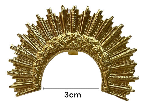 Resplandor Para Virgen De Los Dolores #3 Chapa De Oro