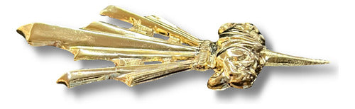 Juego De 3 Potencias 7cm Chapa De Oro