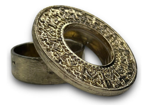 Teca O Relicario Redondo Con Cruces (porta Reliquia Santos)