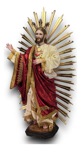 Sagrado Corazón De Jesús  119cm Imagen Para Vestir