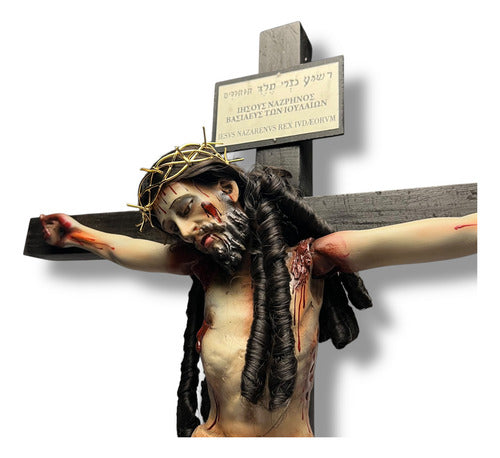 Cristo Crucificado 85cm Desmontable Para Santo Entierro 44cm