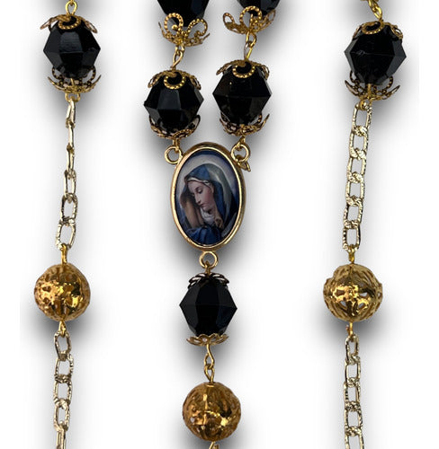 Rosario Grande De La Virgen Dolorosa O De Los Dolores 74cm