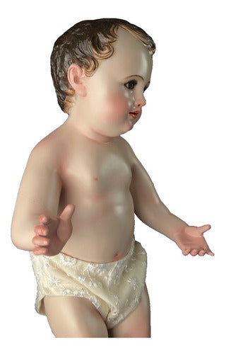 Niño Dios 41cm Policromía Al Óleo