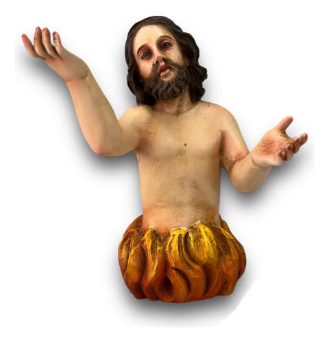 Ánima Del Purgatorio 18cm Talla En Madera