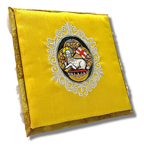 Palia Litúrgica Bordada Pintada A Mano Sacristia Cordero