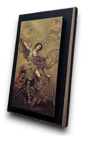 Cuadros De San Miguel Arcángel 5 Piezas De 12cm