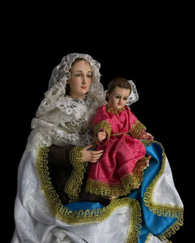 Figura De Nuestra Señora Del Carmen 62cm