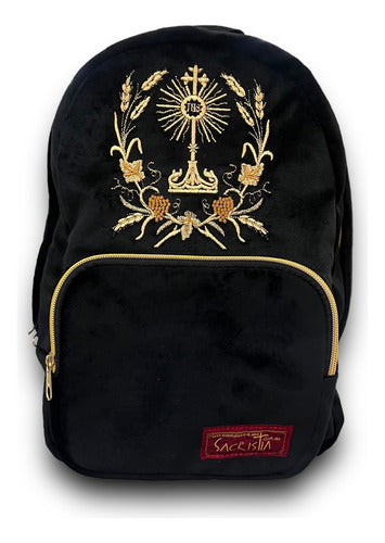 Mochila Mini Sacristía Bordada Eucaristia